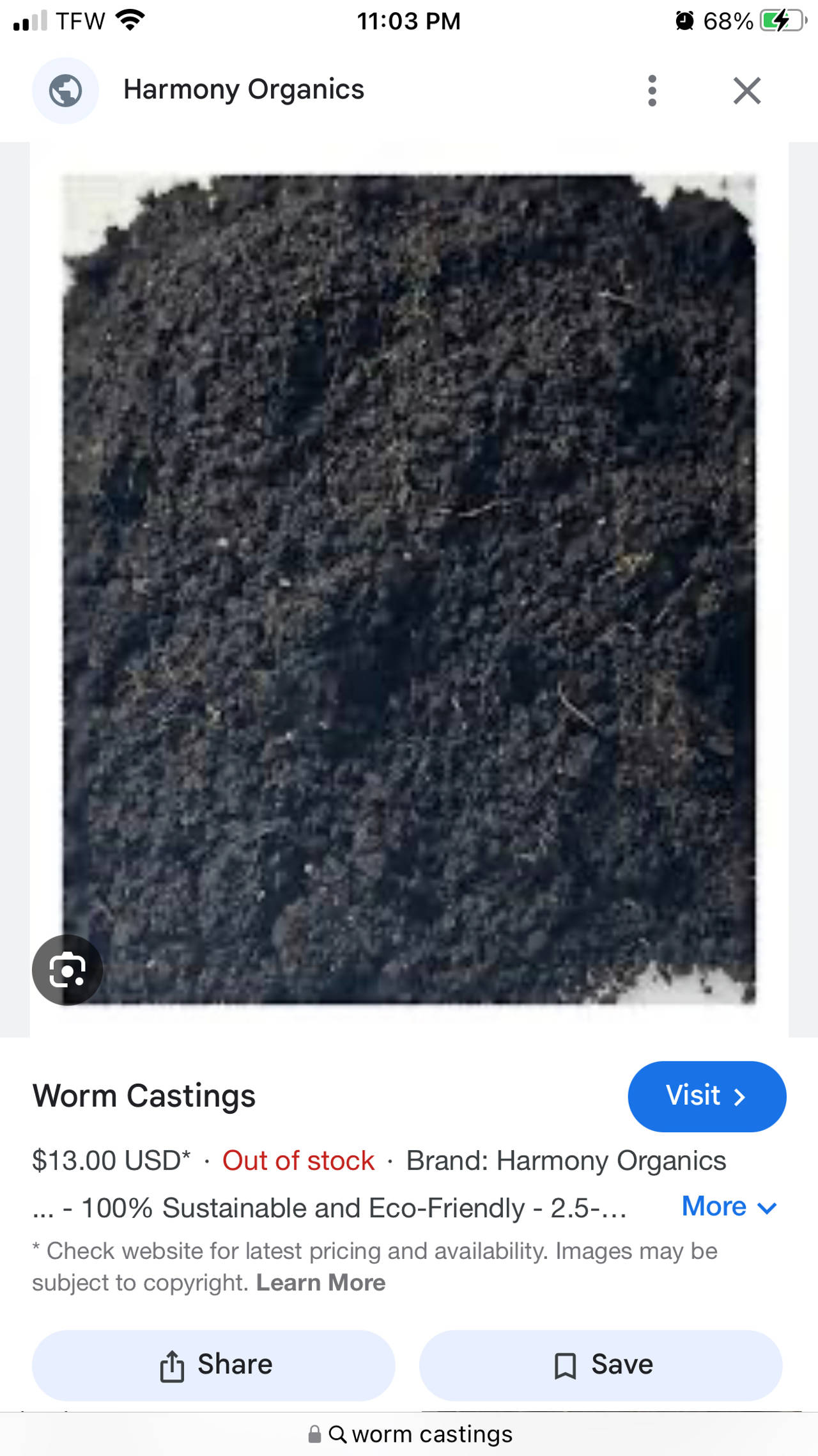 Worm Castings