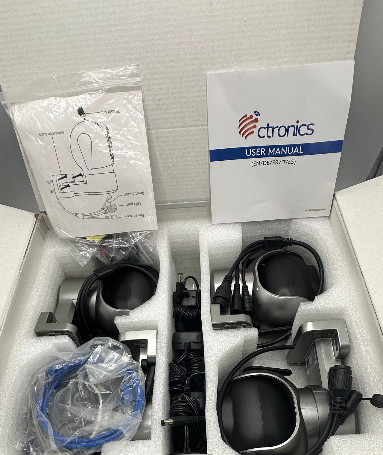 Ctronics PTZ Outdoor Security Camera System 4-Pack