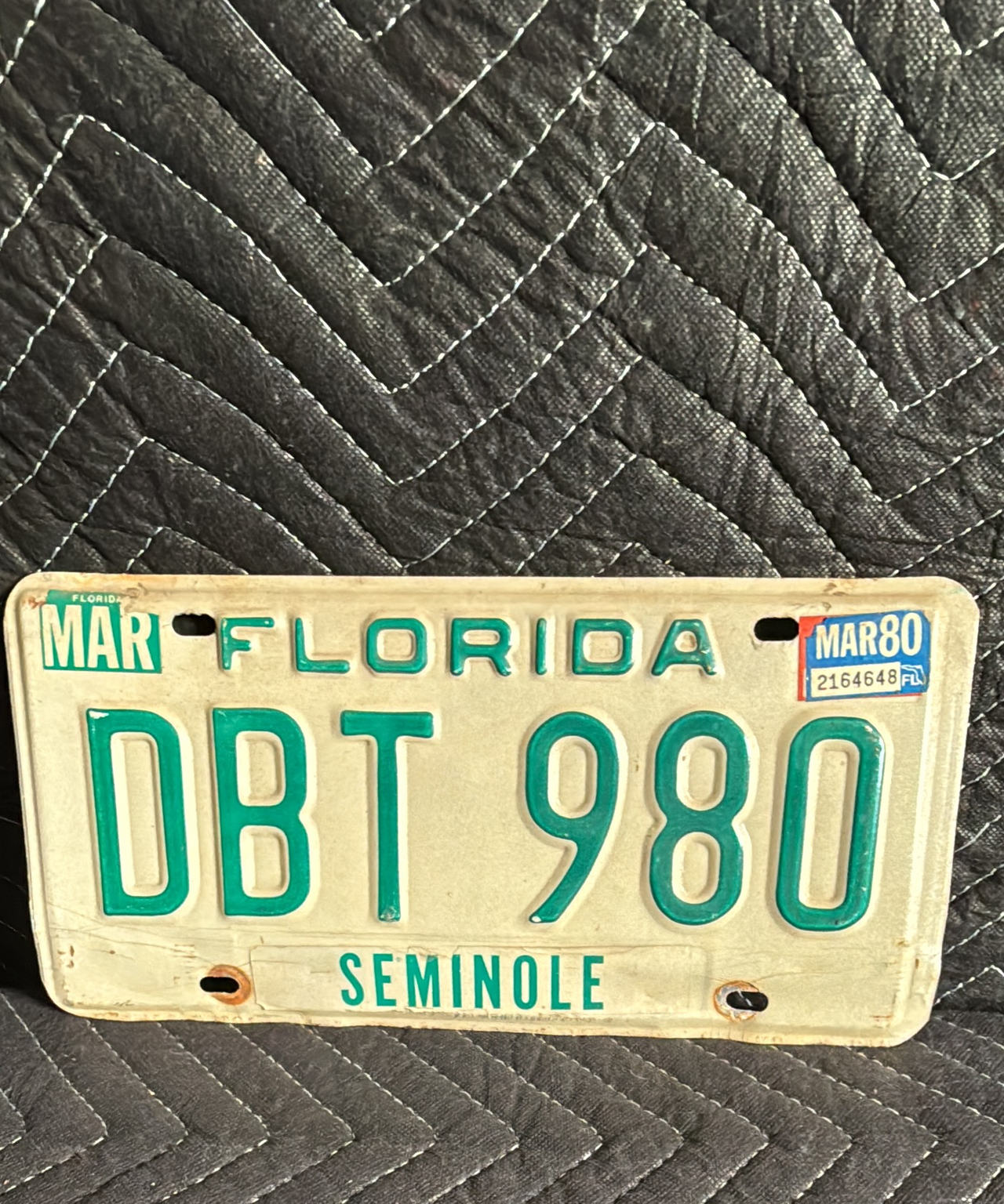 1980 Florida License Plate (Seminole County)