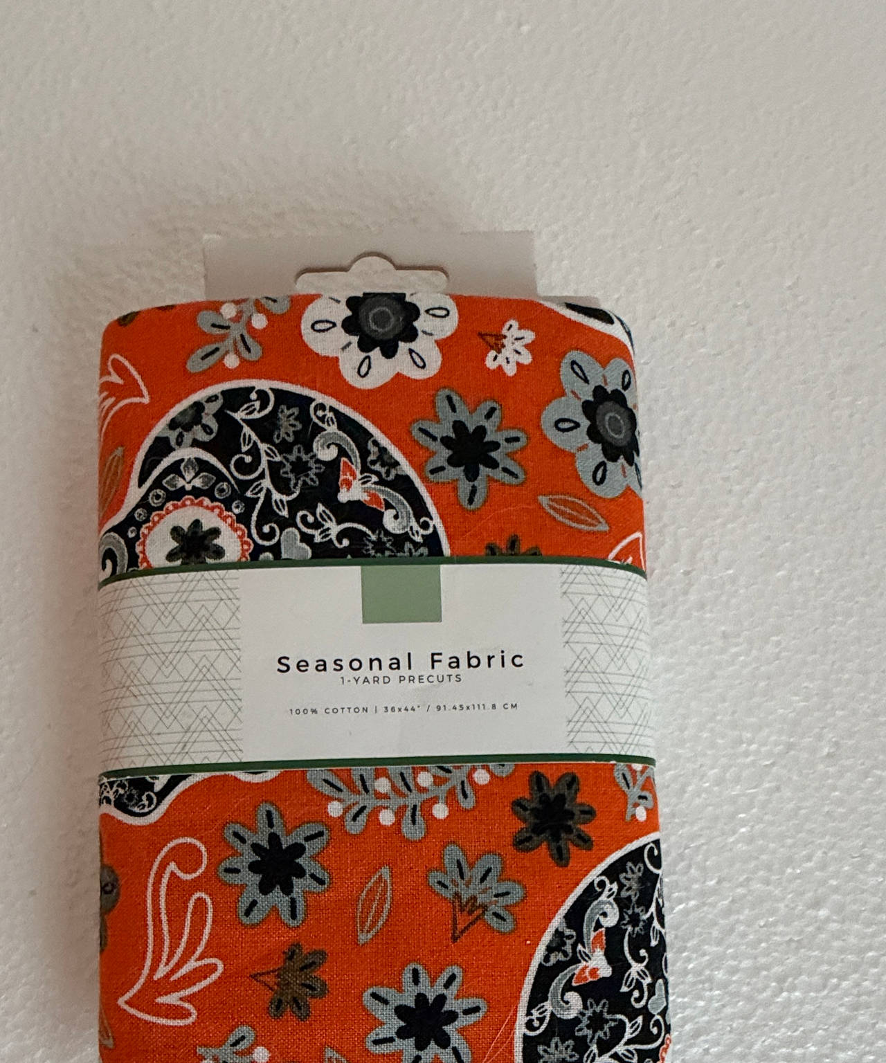 NEW Sugar Skulls & Flowers 1 yard precut 100% Cotton David Textiles