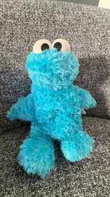 REVERSIBLE Cookie Monster Plush Blue ZIPPER TURNS INTO A BIG GIANT COOKIE  - Image 1