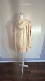 POL Crochet Sleeve Half Zip Hoodie - Image 5