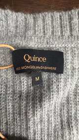 NWT Quince Mongolian Cashmere Ribbed V-Neck Sweater Vest medium - Image 3