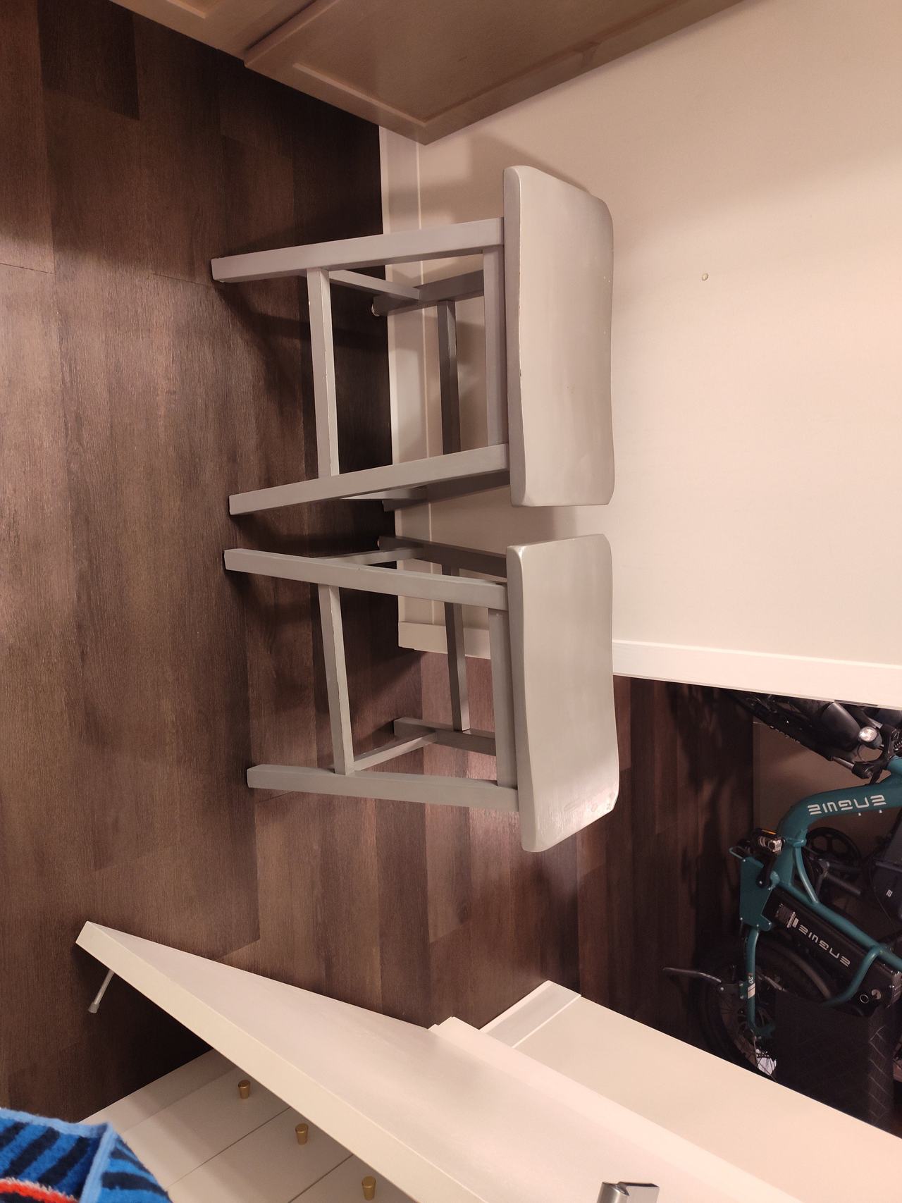 Wooden Saddle Seat Counter Stools