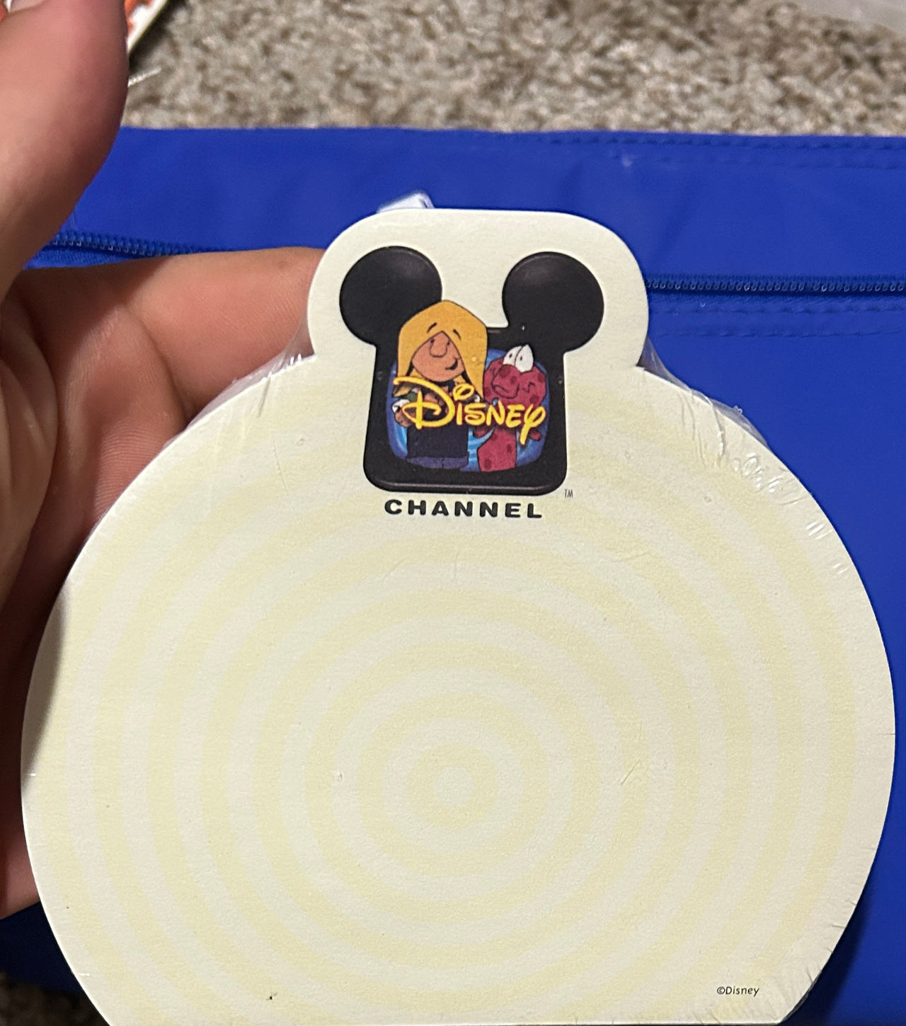 Vintage Disney Channel Lizzie McGuire Mickey Head Notepad