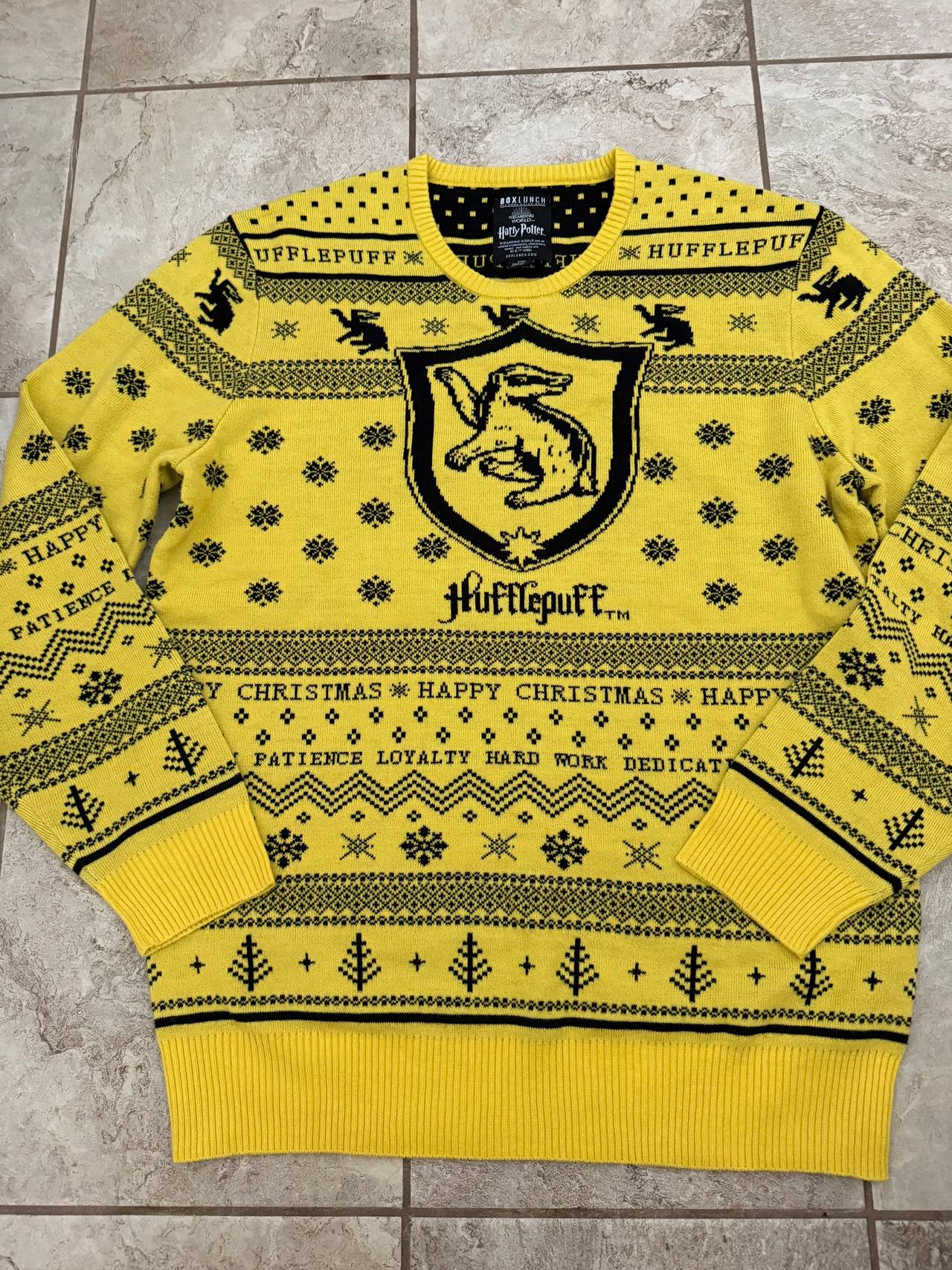 Harry Potter Hufflepuff Ugly Christmas Sweater