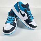 Air Jordan 1 Low Laser Blue Black White - Image 3