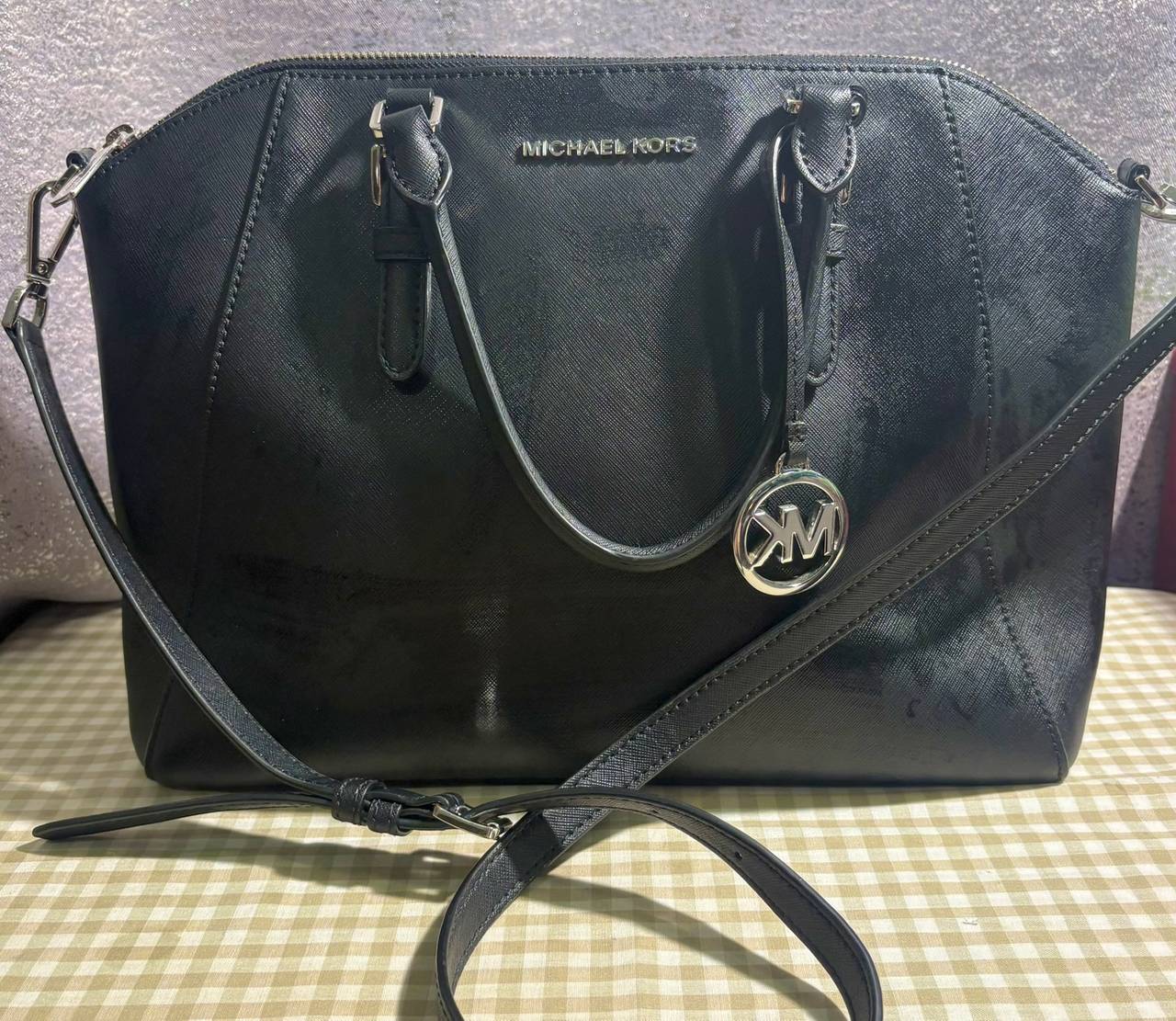 Michael Kors Selma Medium Saffiano Leather Satchel