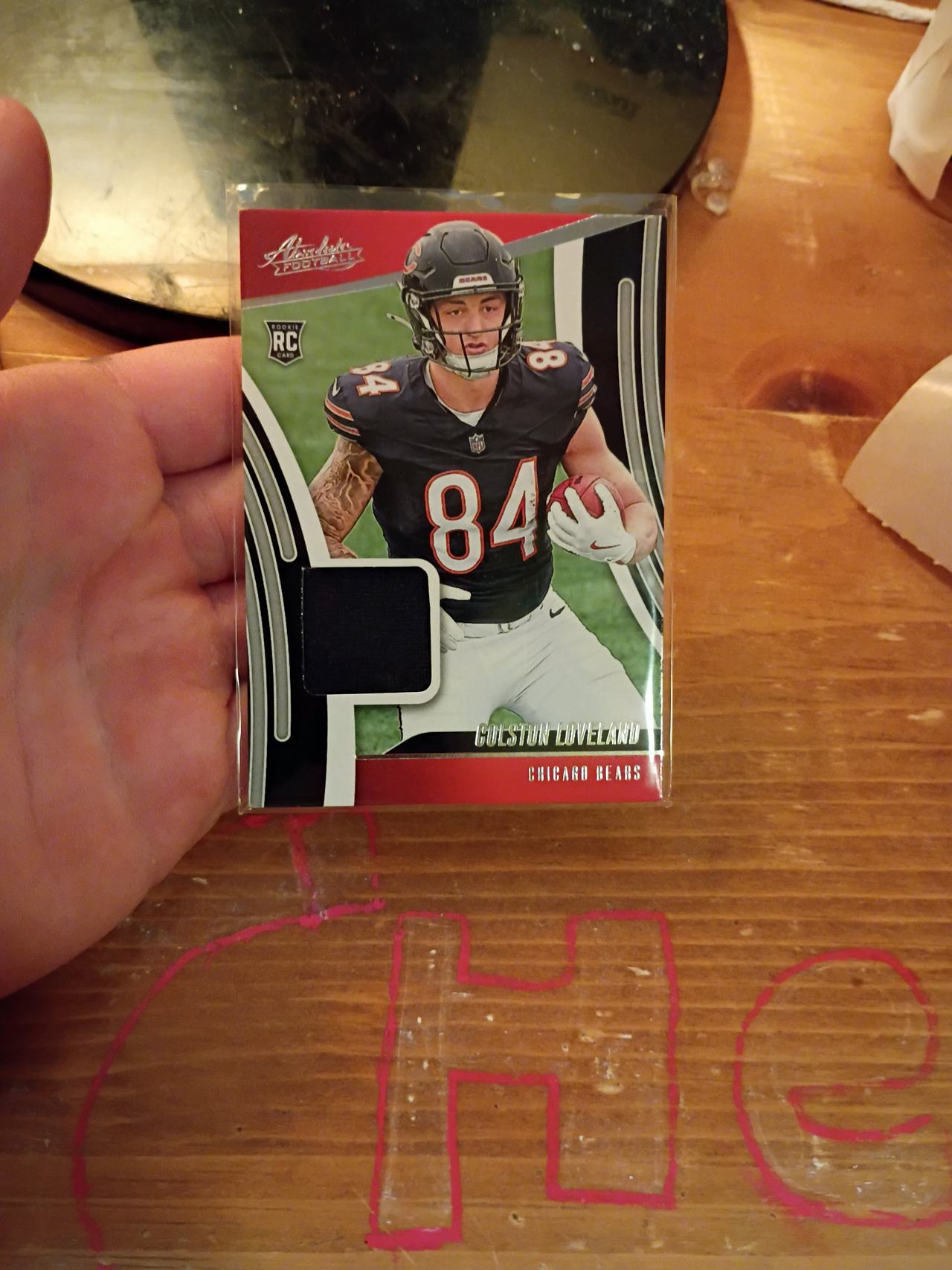2023 Panini Absolute Football Colston Loveland Rookie Jersey Card