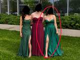 Ladivine Emerald Green Graduation Dress - Image 2
