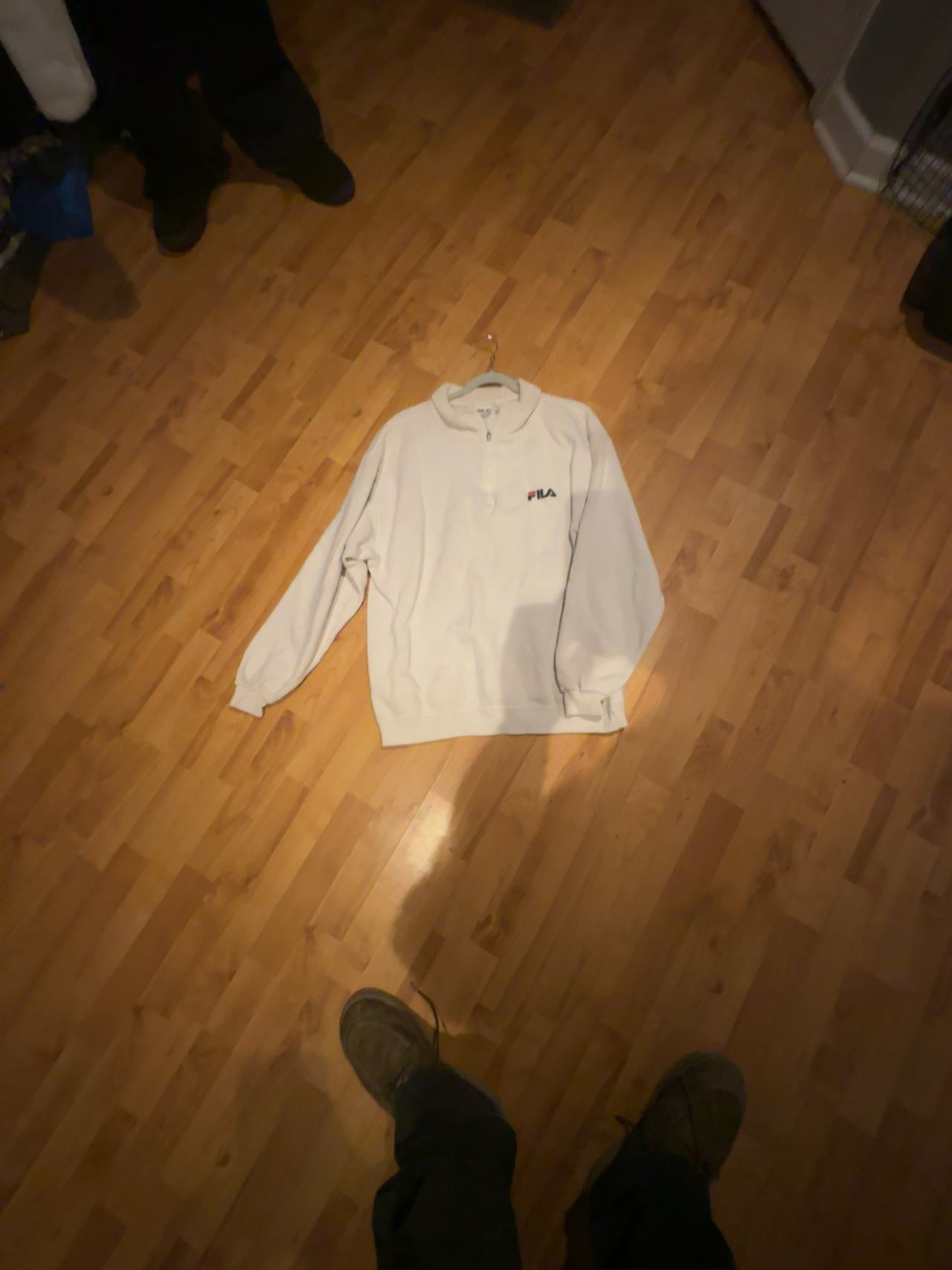 Fila Vintage Quarter-Zip Sweatshirt White