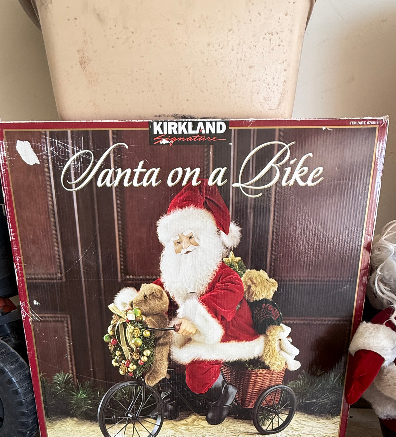 Kirkland Signature Santa on a Bike Holiday Decoration