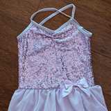 Girls' Size XL Sequin Ballet Dance Dress Lilac Purple  - Image 2