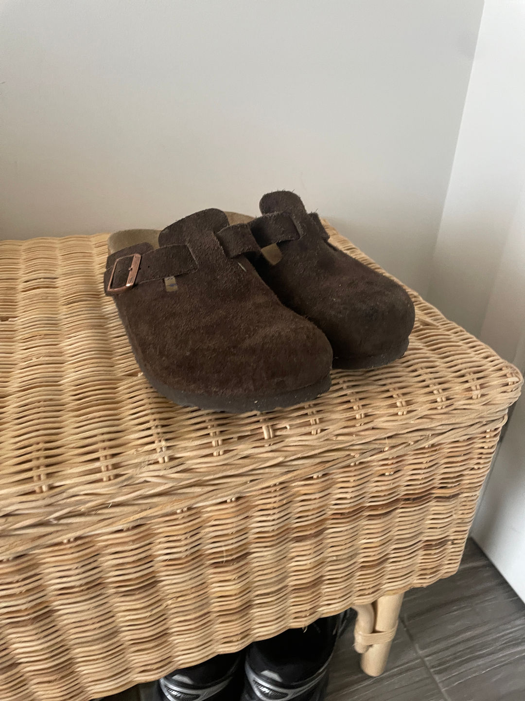 Birkenstock Boston Suede Clogs