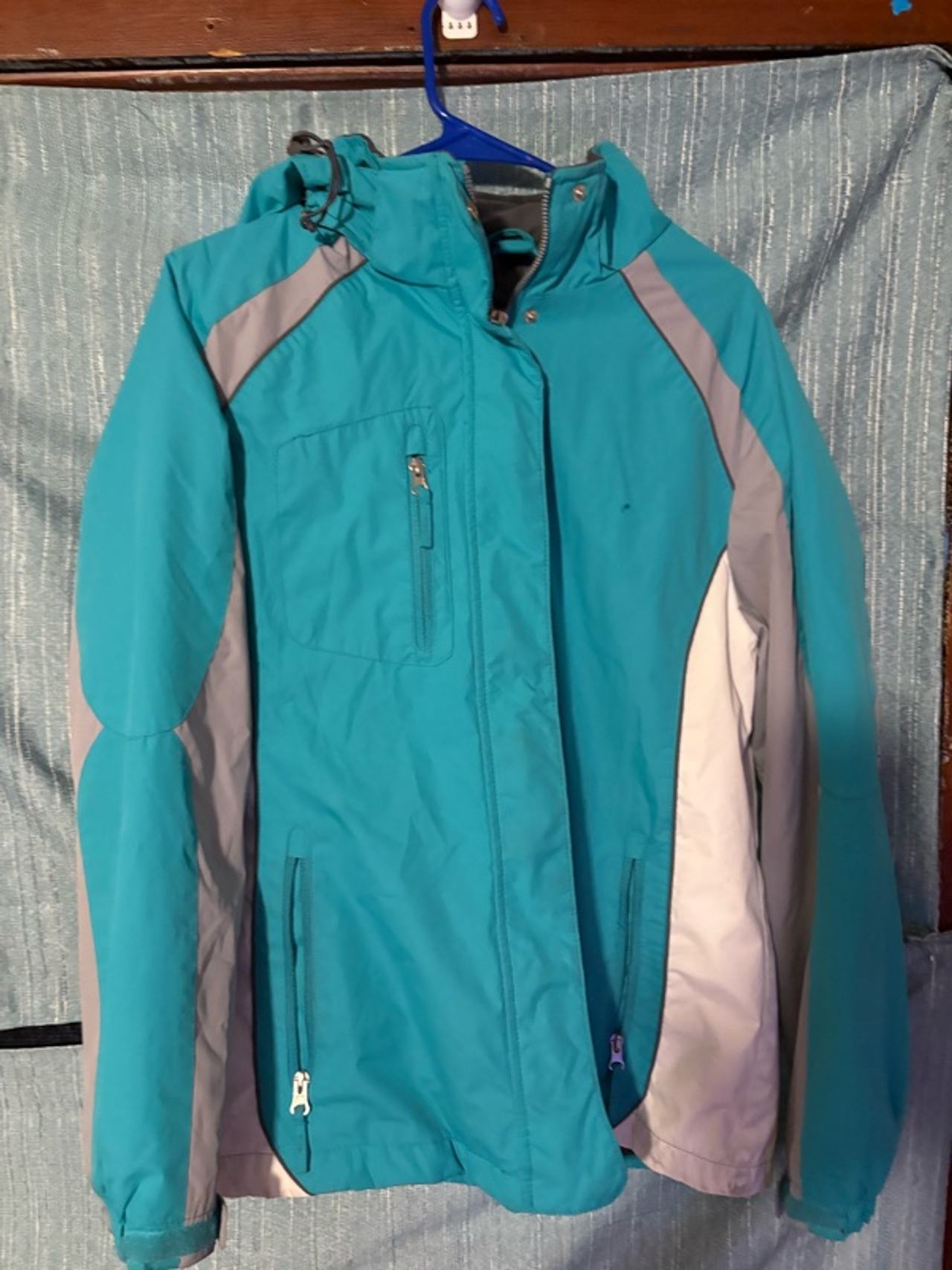 Free Country Women's Ski Jacket Blue Color Block Size Large 