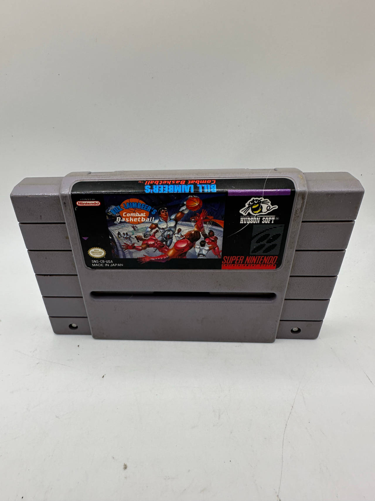Bill Laimbeer's Combat Basketball (Super Nintendo SNES, 1991) Cart Only TESTED