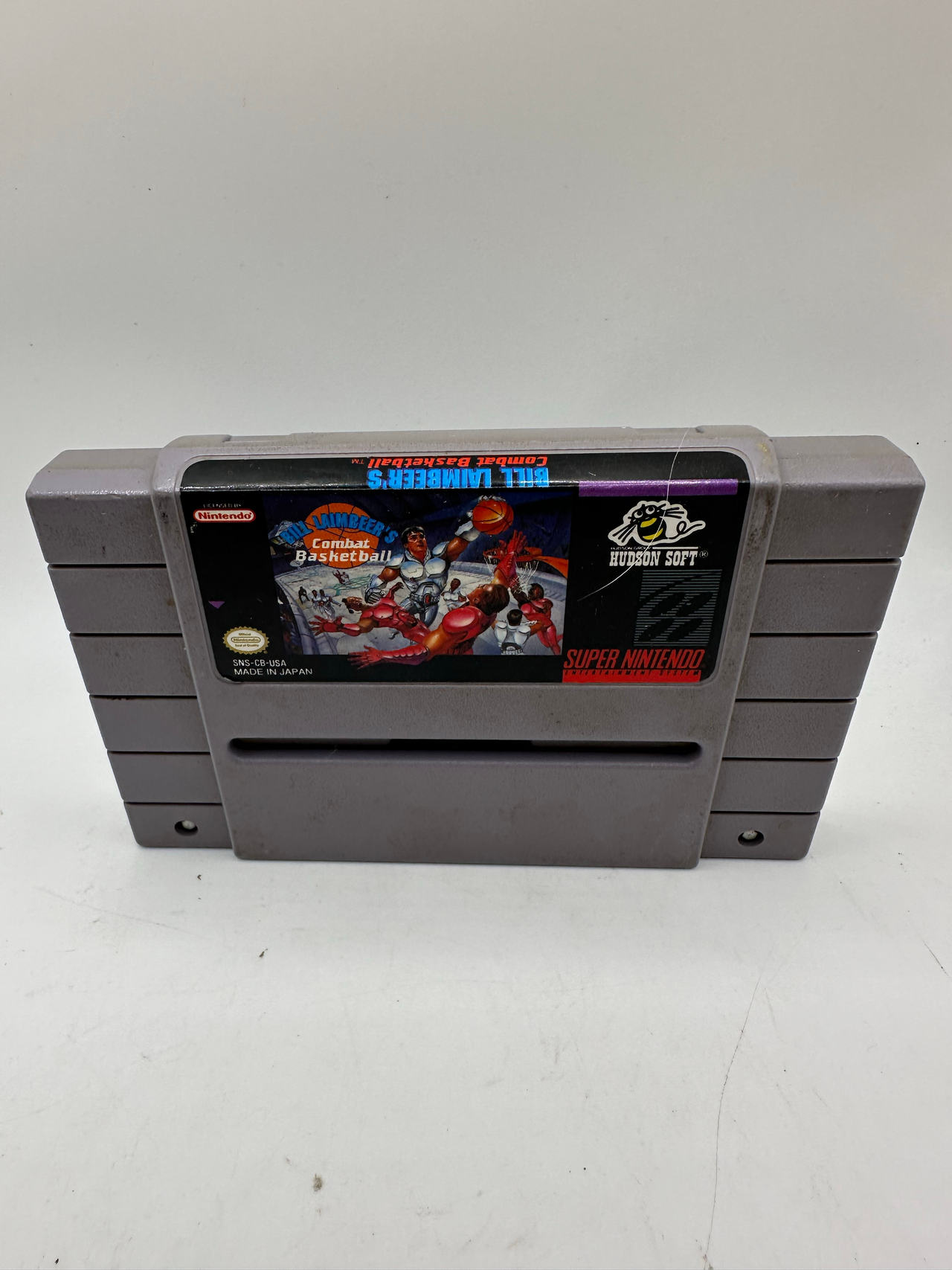 Bill Laimbeer's Combat Basketball (Super Nintendo SNES, 1991) Cart Only TESTED