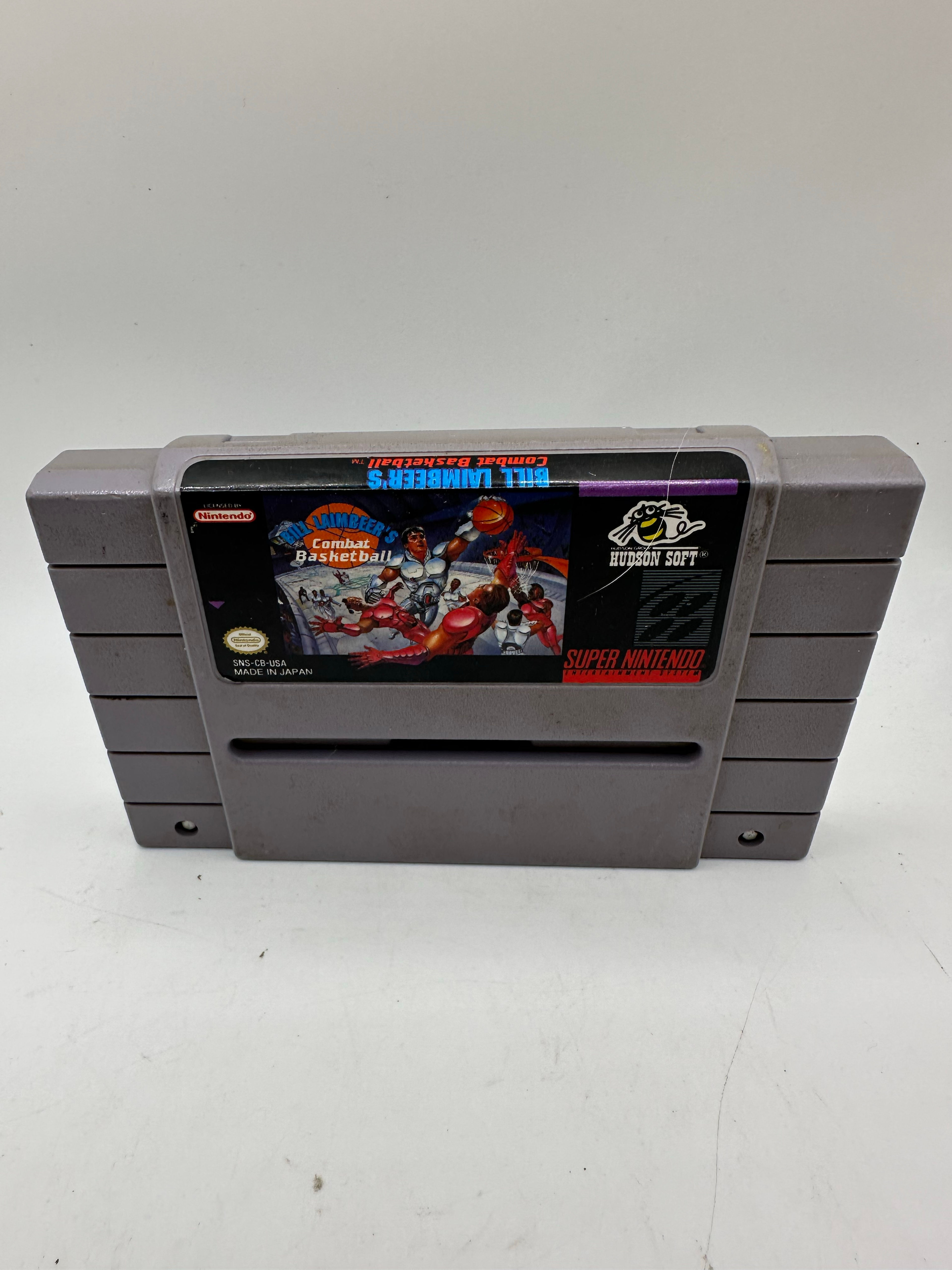 Bill Laimbeer's Combat Basketball (Super Nintendo SNES, 1991) Cart Only TESTED