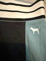 Victoria's Secret PINK Yoga Strappy Leggings Dark Gray and Sage Blue - Image 3