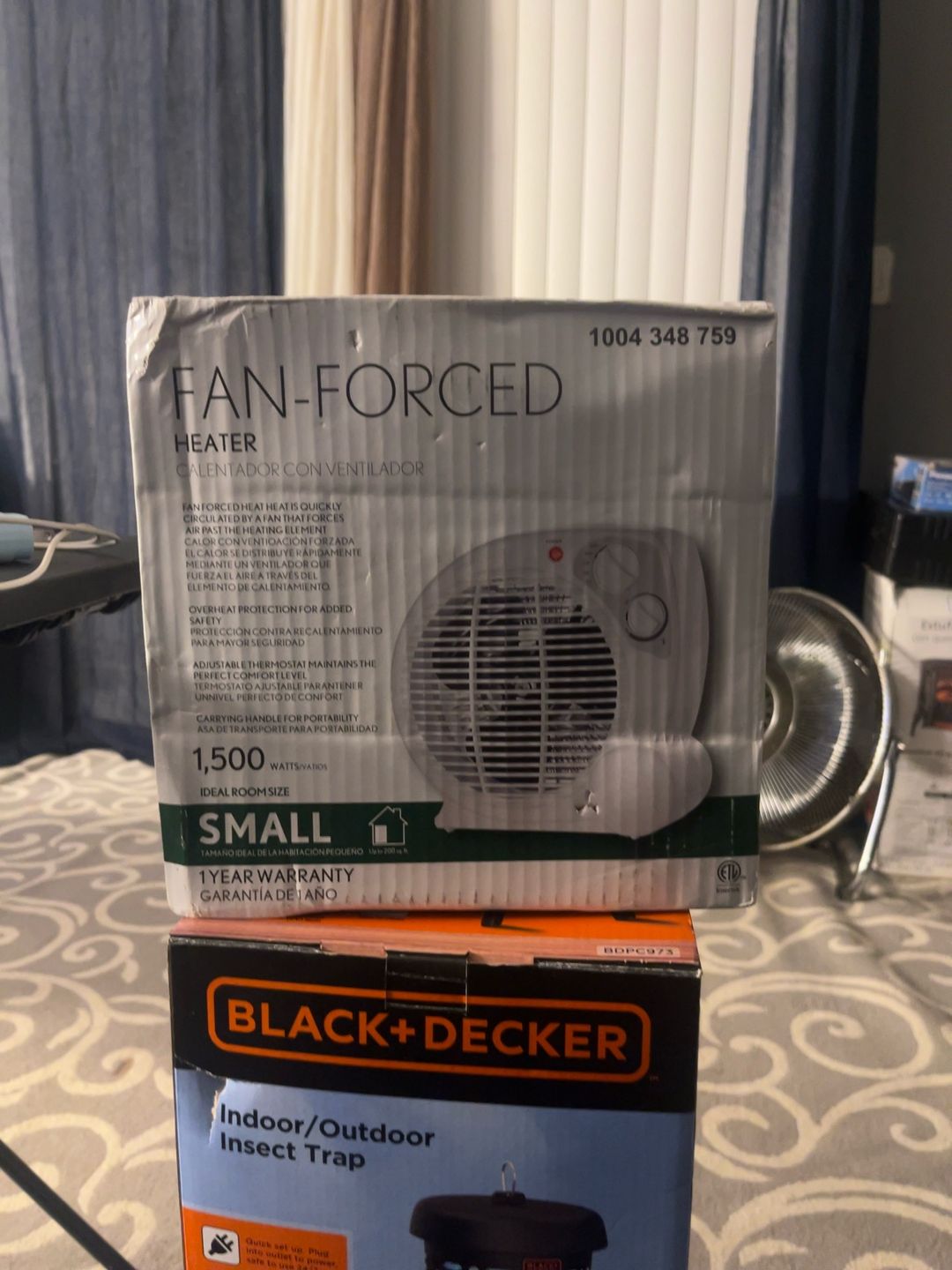 Intertek 1500-Watt Fan-Forced Portable Heater