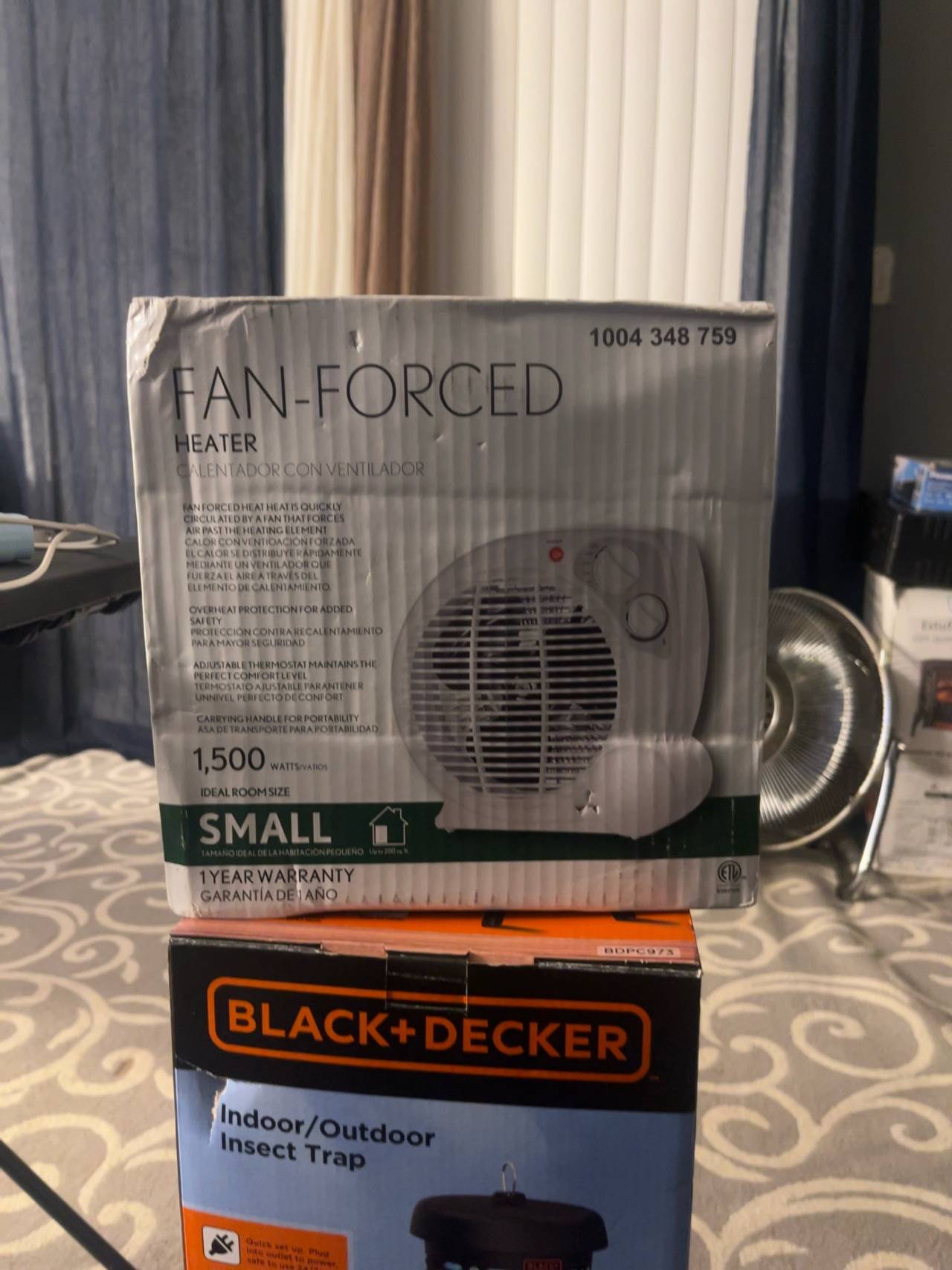 Intertek 1500-Watt Fan-Forced Portable Heater