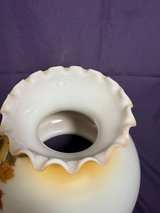Vintage Fenton Yellow Floral Milk Glass Ruffled Lamp Shade - Image 6