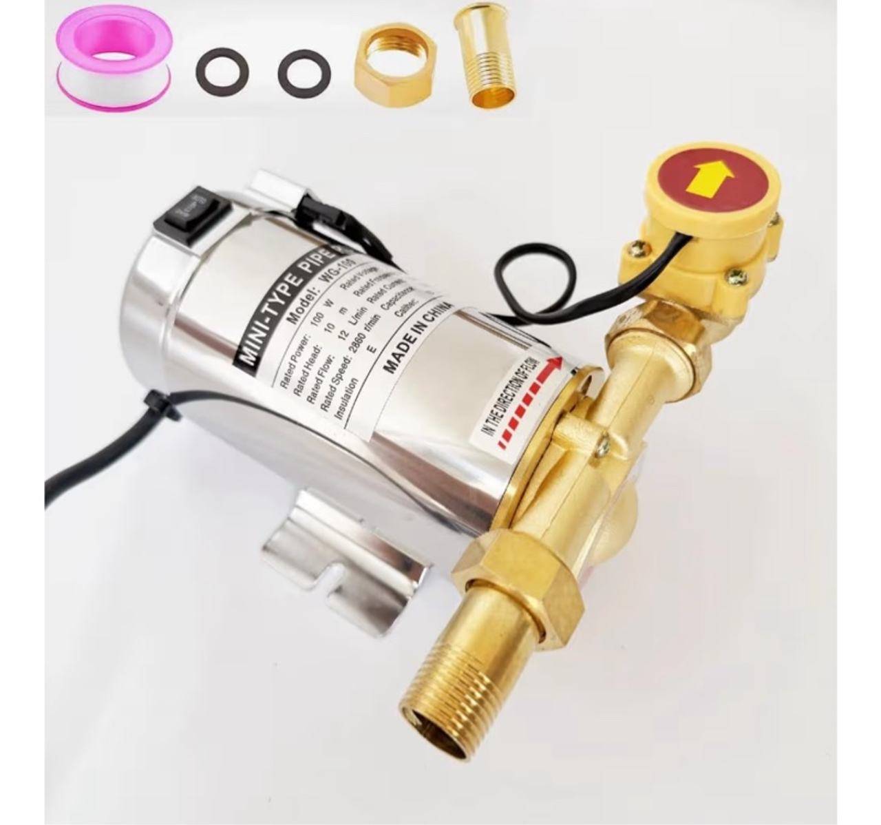 Water Pressure 100W 110V WG-80 Booster Pump 15 PSI Household Automatic Home