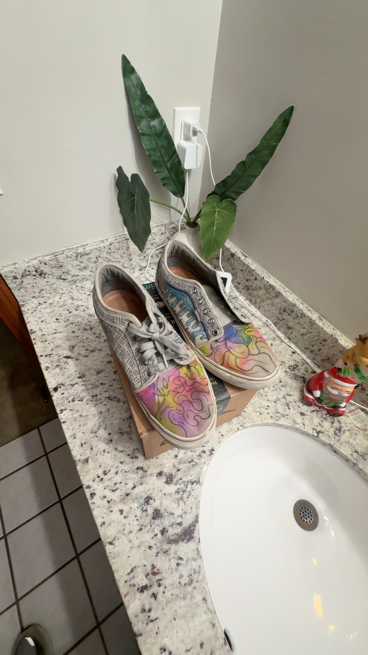 Vans California Colorful Hand-Painted Canvas Sneakers