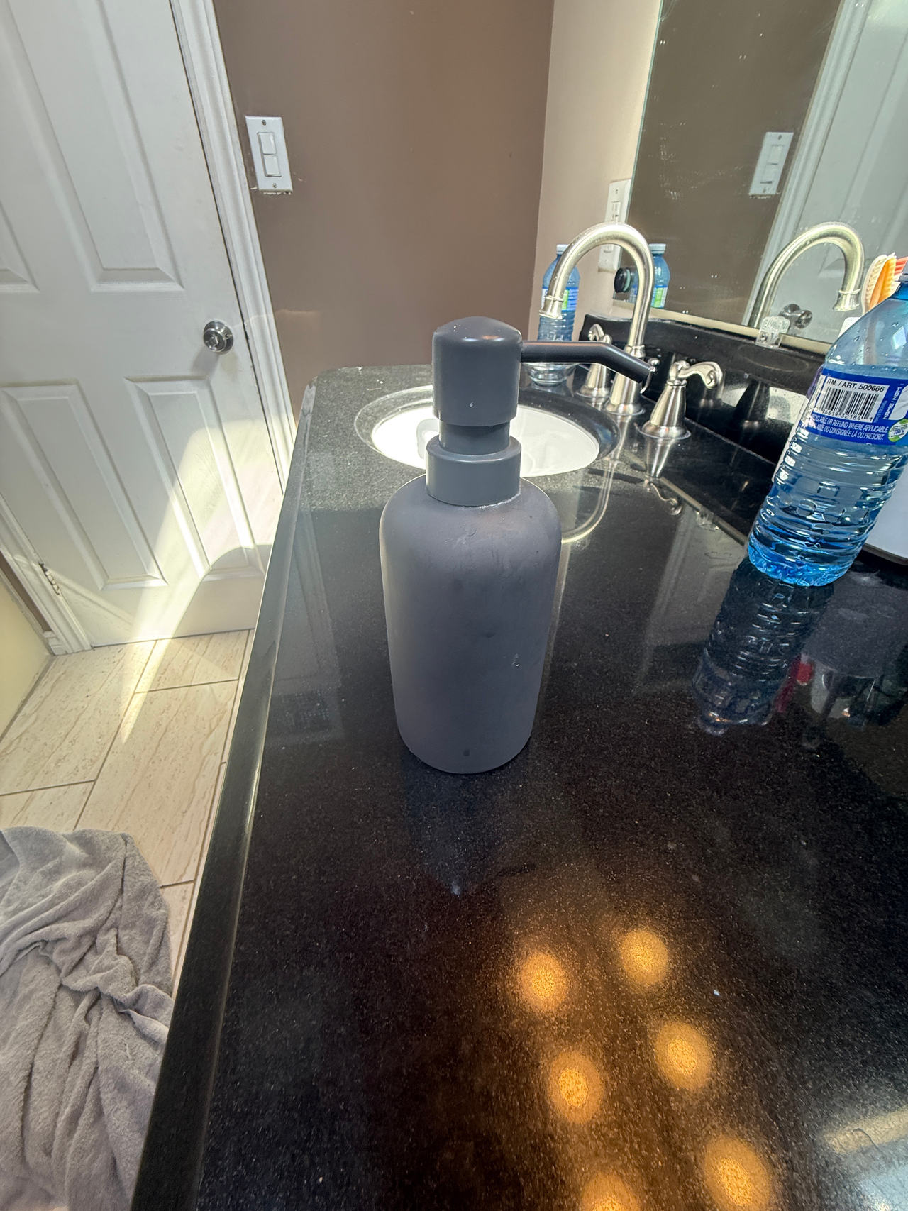 Matte Black Soap Dispenser