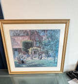 Framed Garden Scene Art Print - Image 1