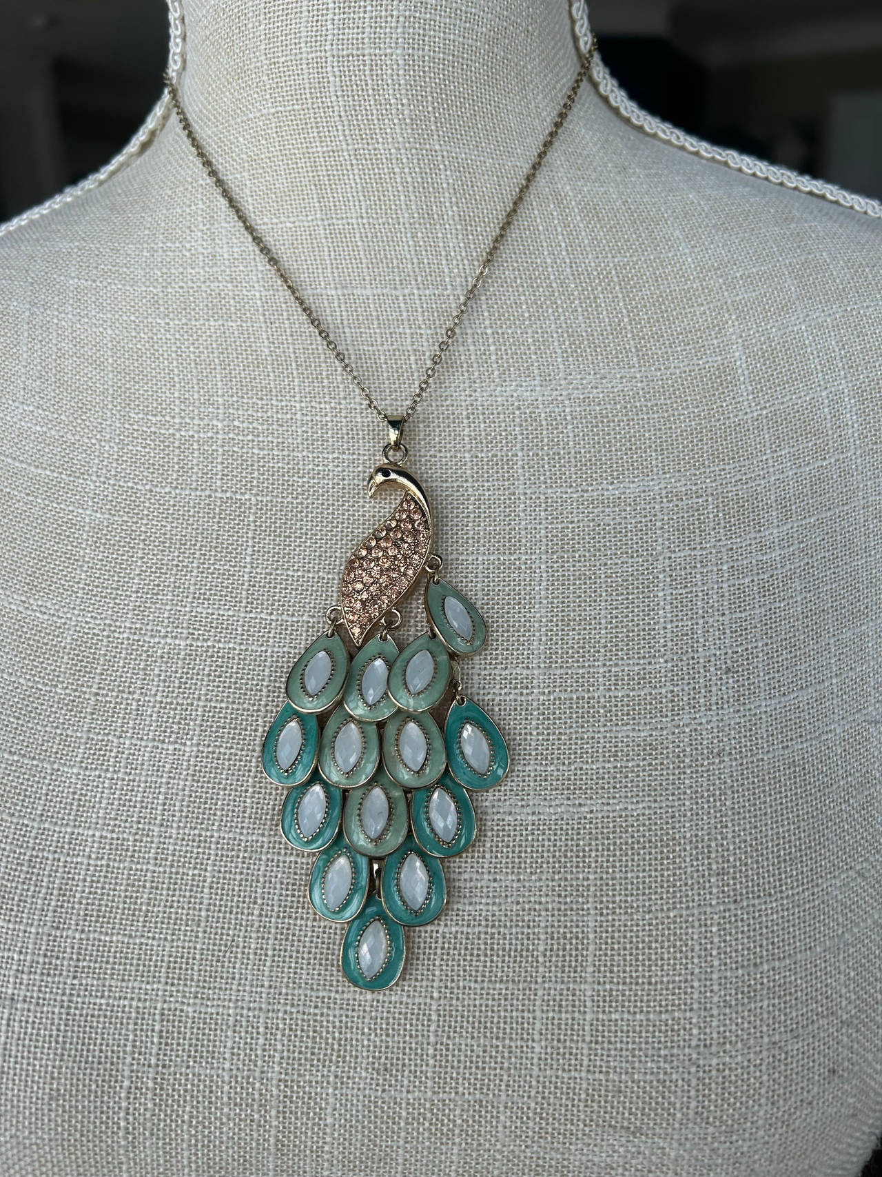 Peacock Pendant Necklace