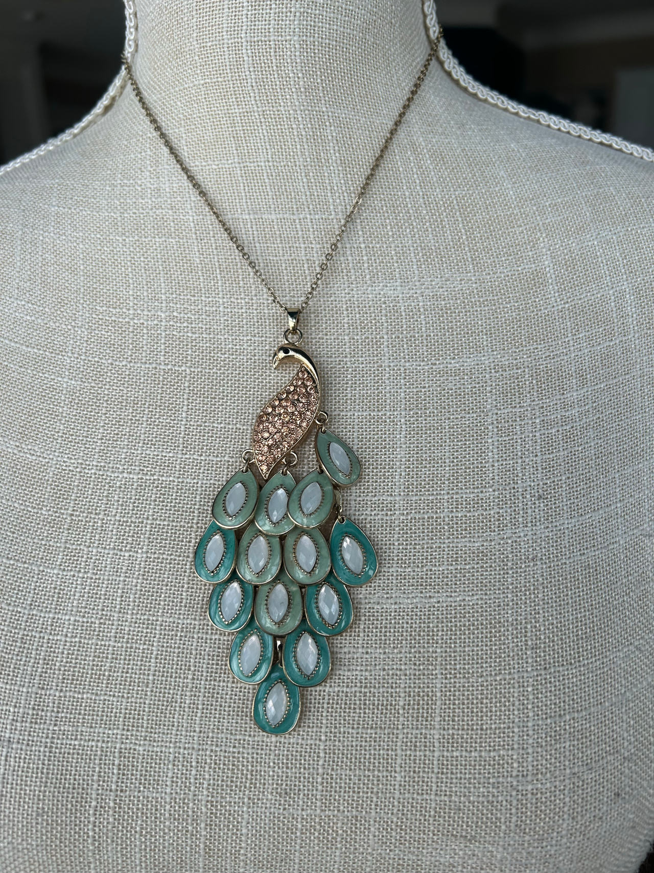 Peacock Pendant Necklace