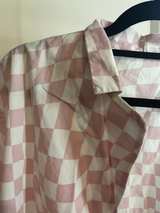 Cotton on Pink Warped Checkerboard Shirt - Image 4