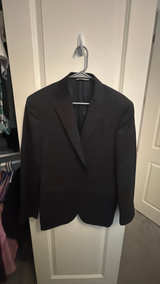 Canali Men's Black Wool Suit Jacket - Image 2