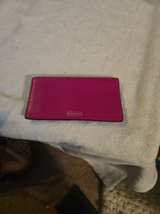 Coach Pebbled Leather Card Case Wallet - Image 2