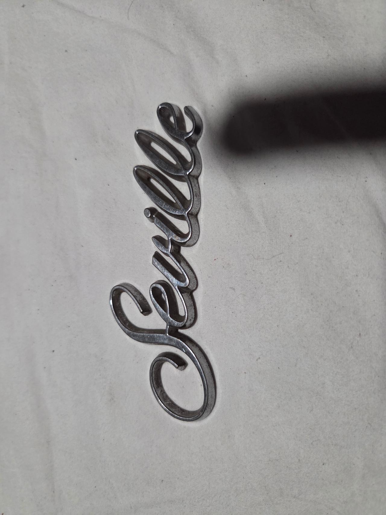Cadillac Seville Script Trunk Emblem