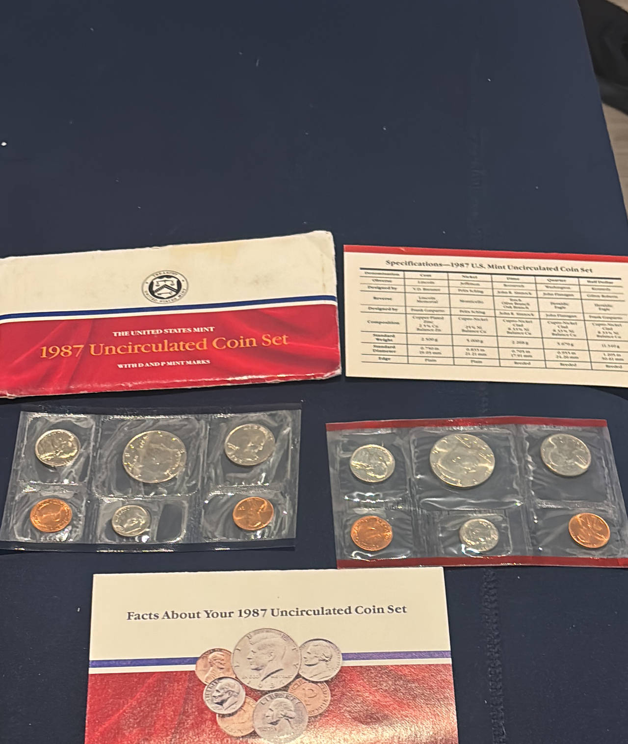 1987 United States Mint Uncirculated Coin Set