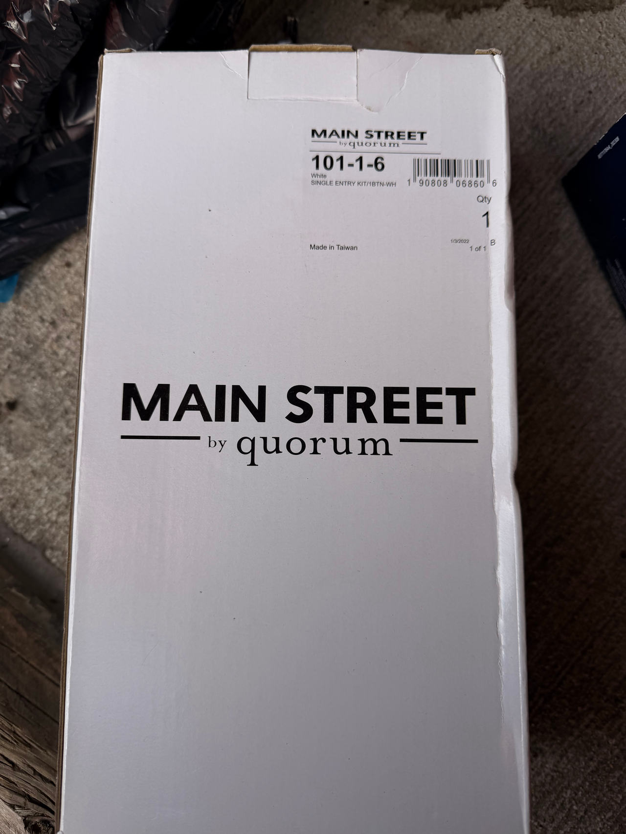 Main Street by Quorum Single Entry Doorbell Kit