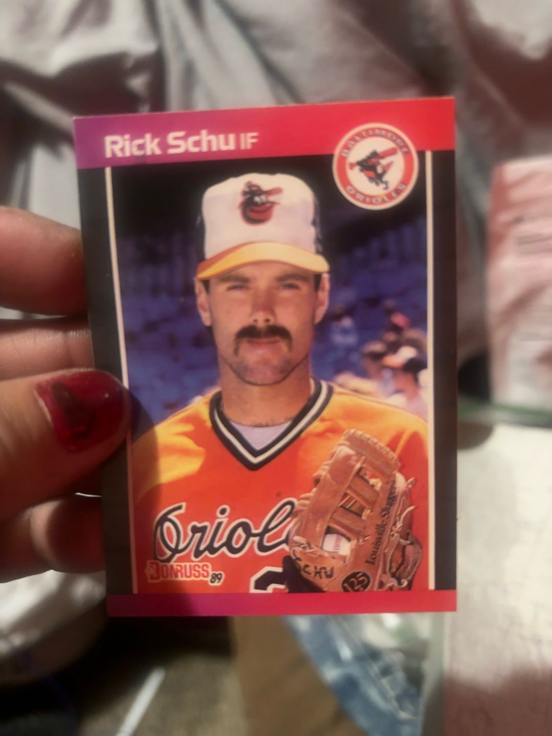 Donruss 1989 Rick Schu #406 Baseball Card