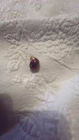 Natural Sea Shell Gold Rim Pendant - Image 2