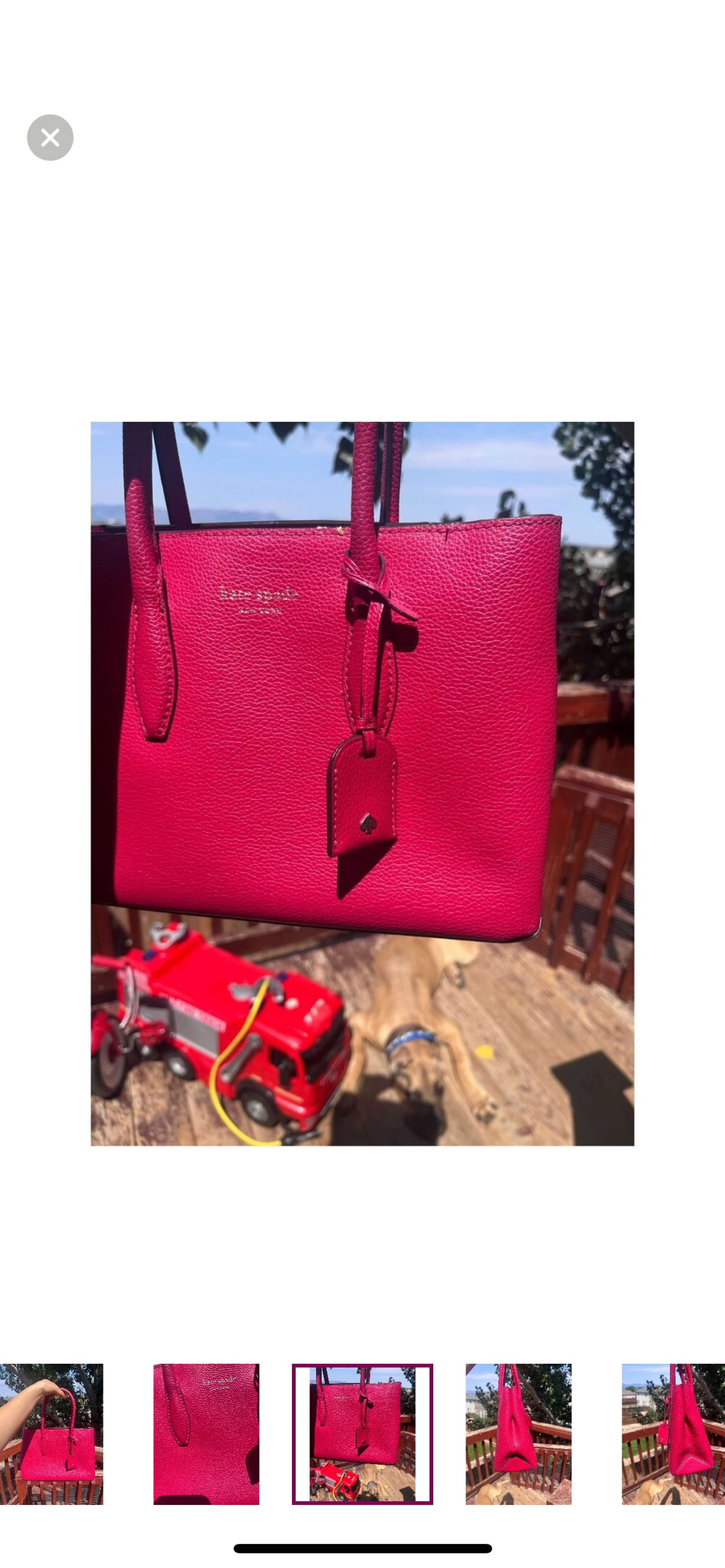Kate Spade Fuchsia Tote Bag - Image 3