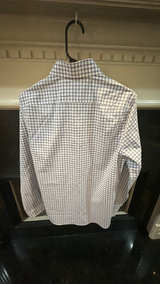 NWT Michael Kors Men's Purple Pinstripe Dress Shirt Size Medium 15 32/33 - Image 4