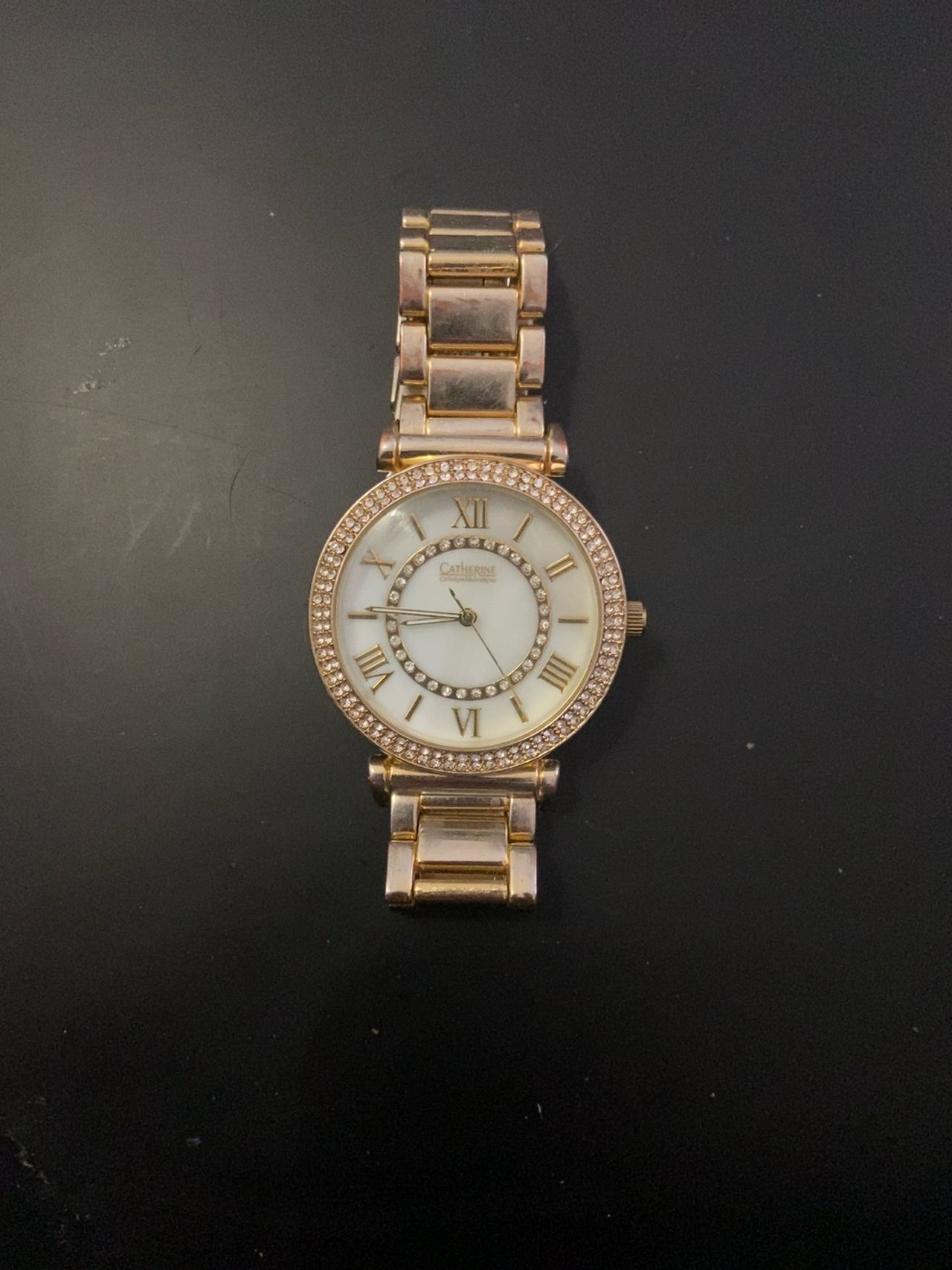 Catherine Malandrino Women's Crystal Dress Watch