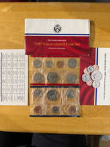 1987 United States Mint Uncirculated Coin Set - Image 1