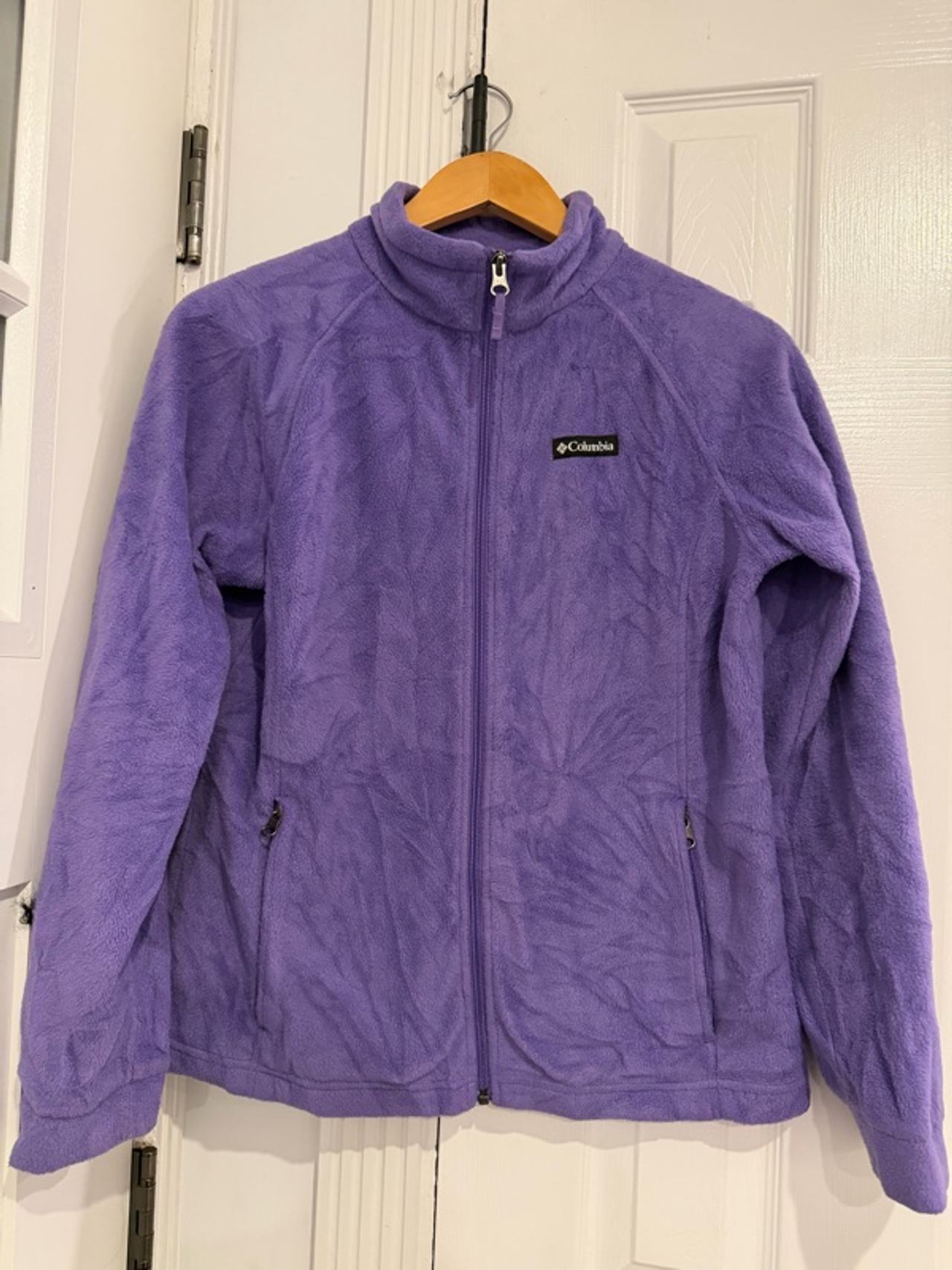 Columbia Benton Springs Women's Lavender Fleece Full Zip Jacket XL