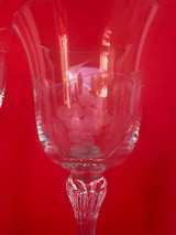 Set of 4 Graduated Etched Glass Candle Holders - Image 2