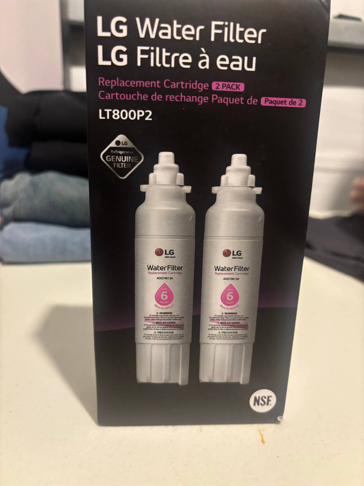 LG LT800P2 Refrigerator Water Filter 2-Pack