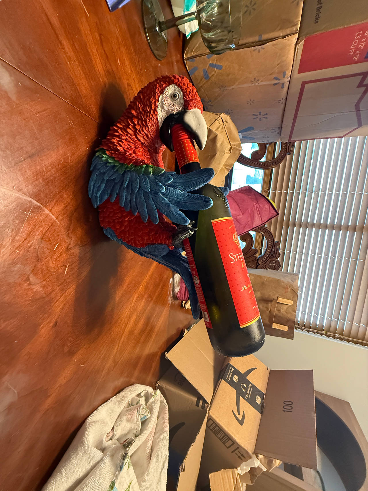 Parrot Wine Bottle Holder