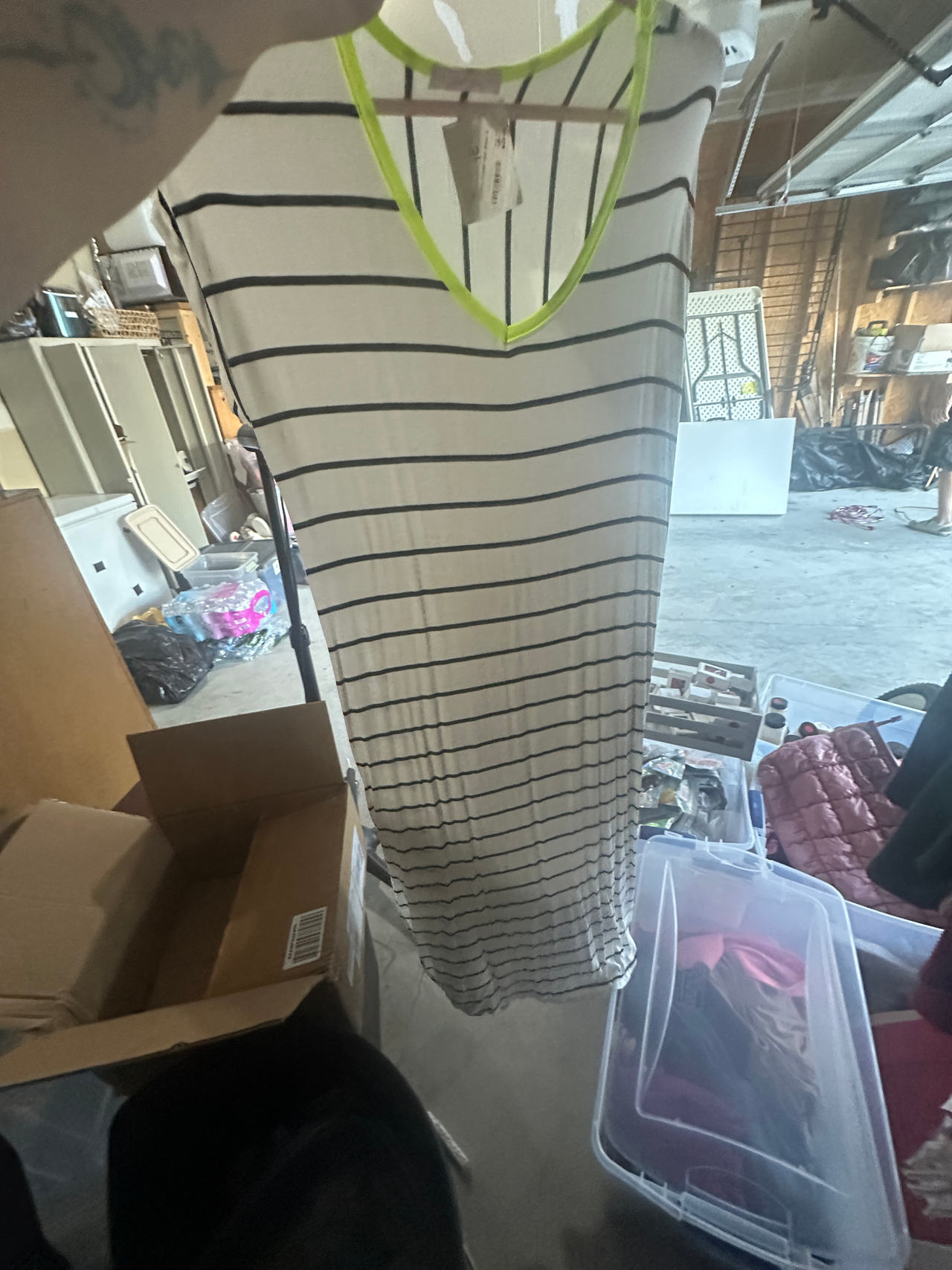 Jess Lea Striped Sleeveless Maxi Dress