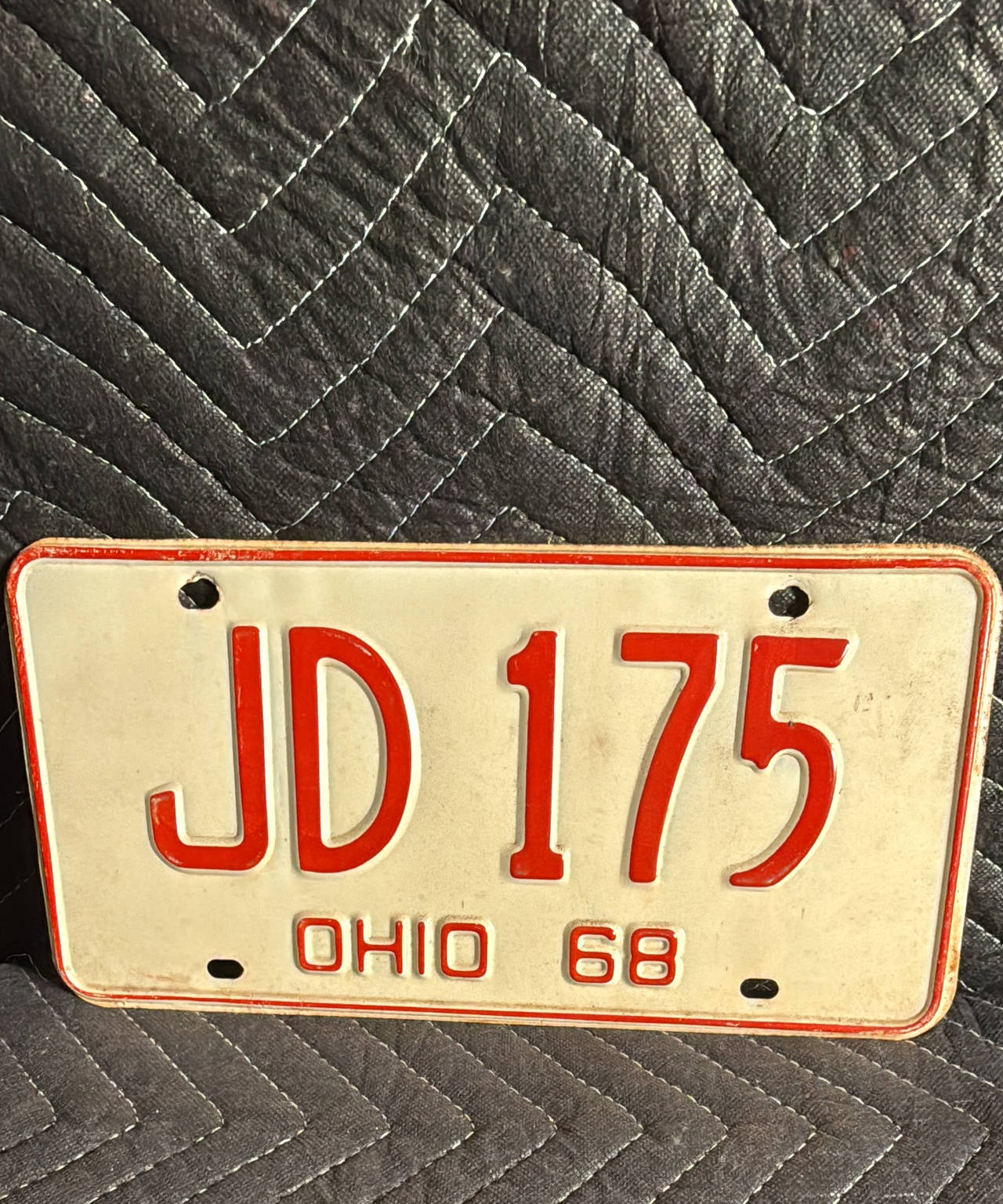 1968 Ohio License Plate